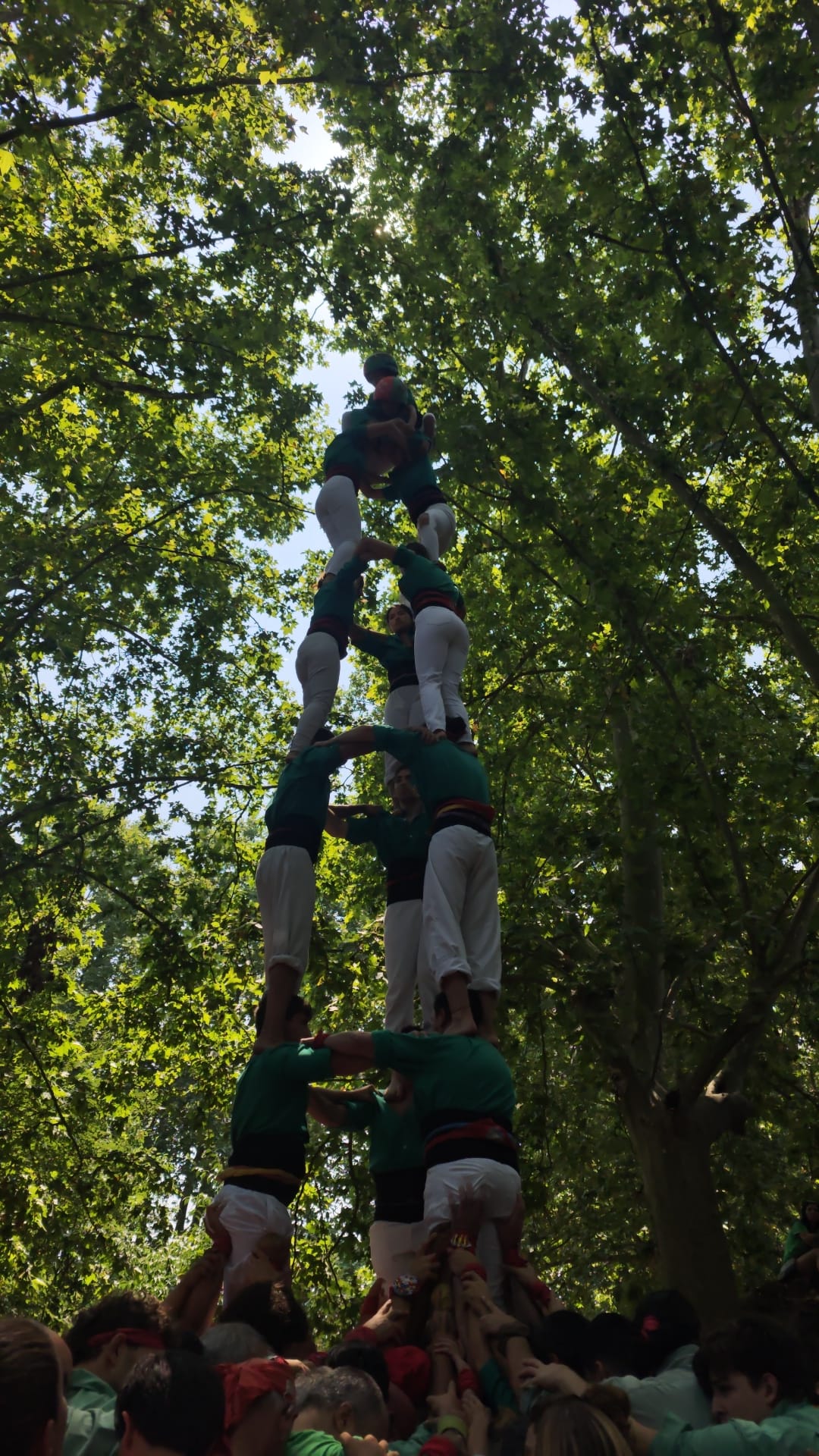 3 de 7 dels Castellers de Cerdanyola. Foto: Cedida