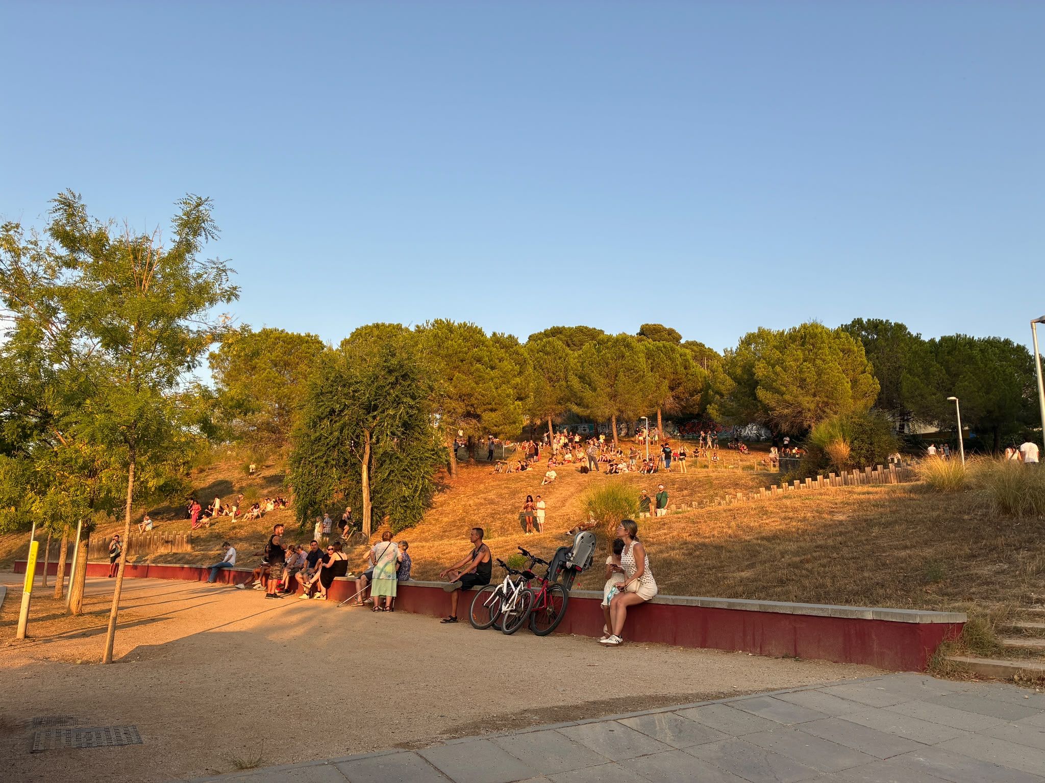 Centenars de persones s'han arreplegat al Parc del Turonet per gaudir de l'eclipsi solar. Foto: Laia Jubany