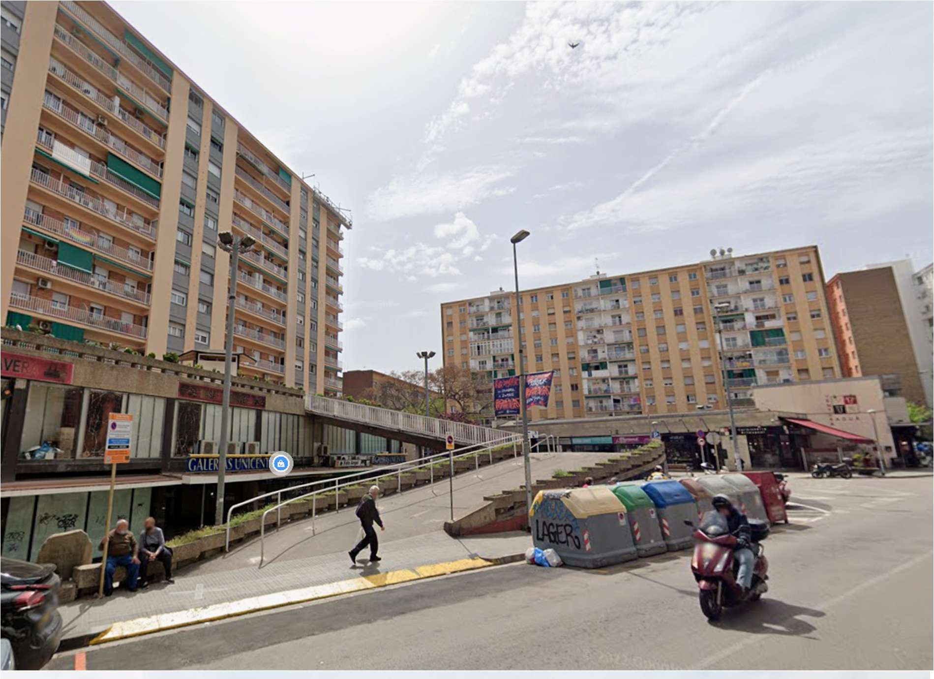  L’edifici Primavera i les rampes d’accés des de l’avinguda. FOTO: Google Maps (Josepa Camps)