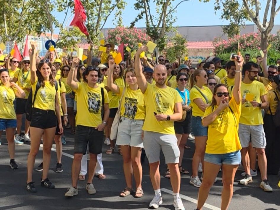 Manifestants del Vallès a Sabadell. Foto: Marc Mata