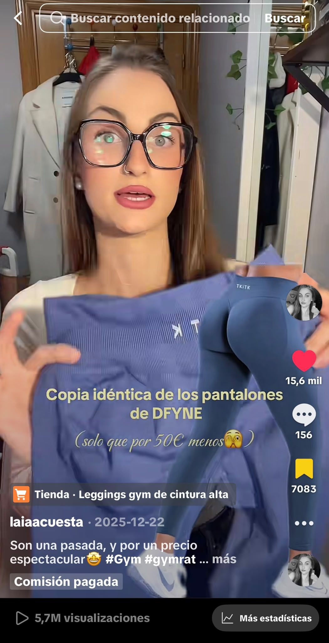 Un dels vídeos de Laia Cuesta a TikTok Shop va superar els 5,7 milions de visualitzacions. FOTO: Cedida