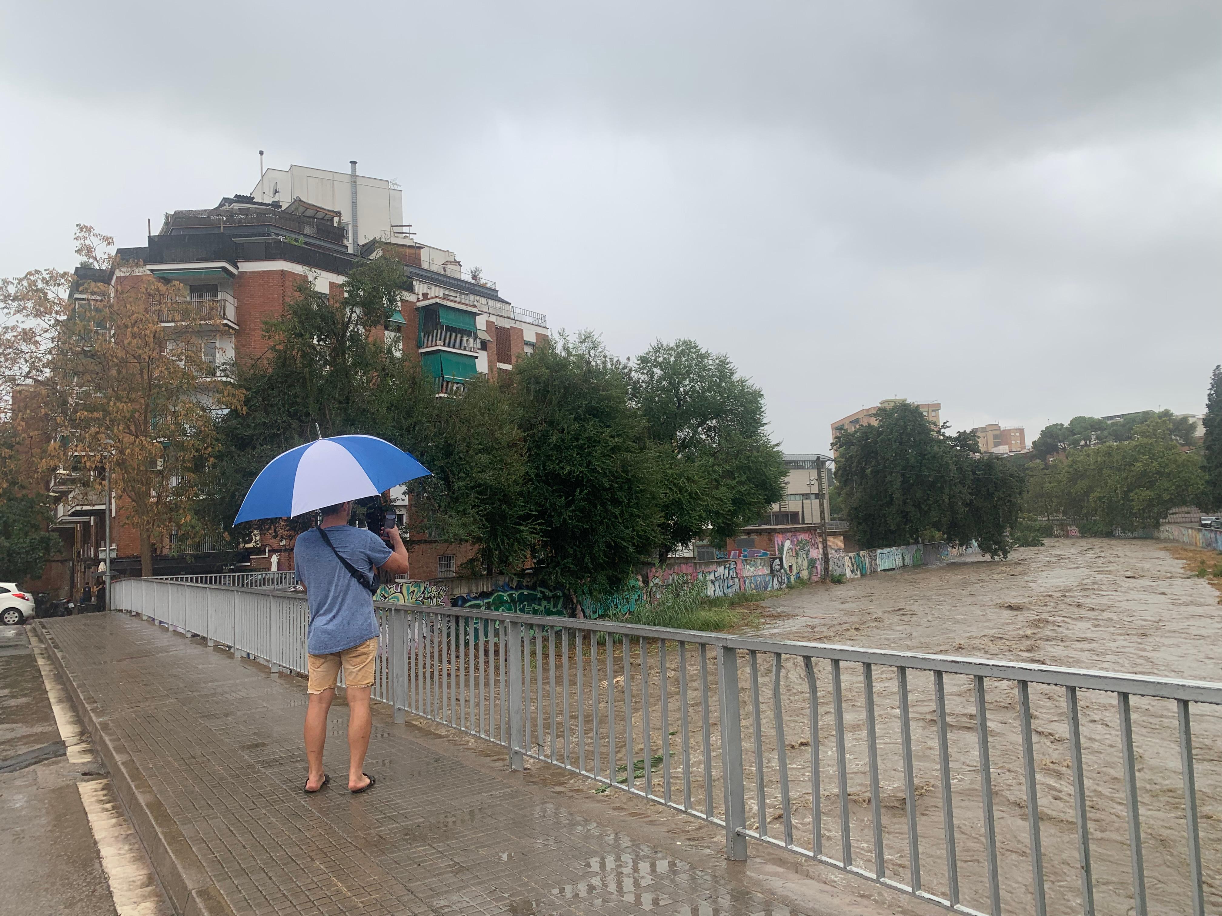 La pluja a Cerdanyola durant l’episodi meteorològic de dimecres 9 de setembre. FOTO: Judit Josa