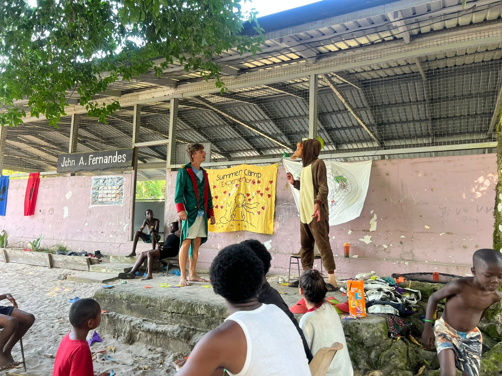 Una de les activitats del campament d'El Roser de Maig a Guyana. Foto: Cedida