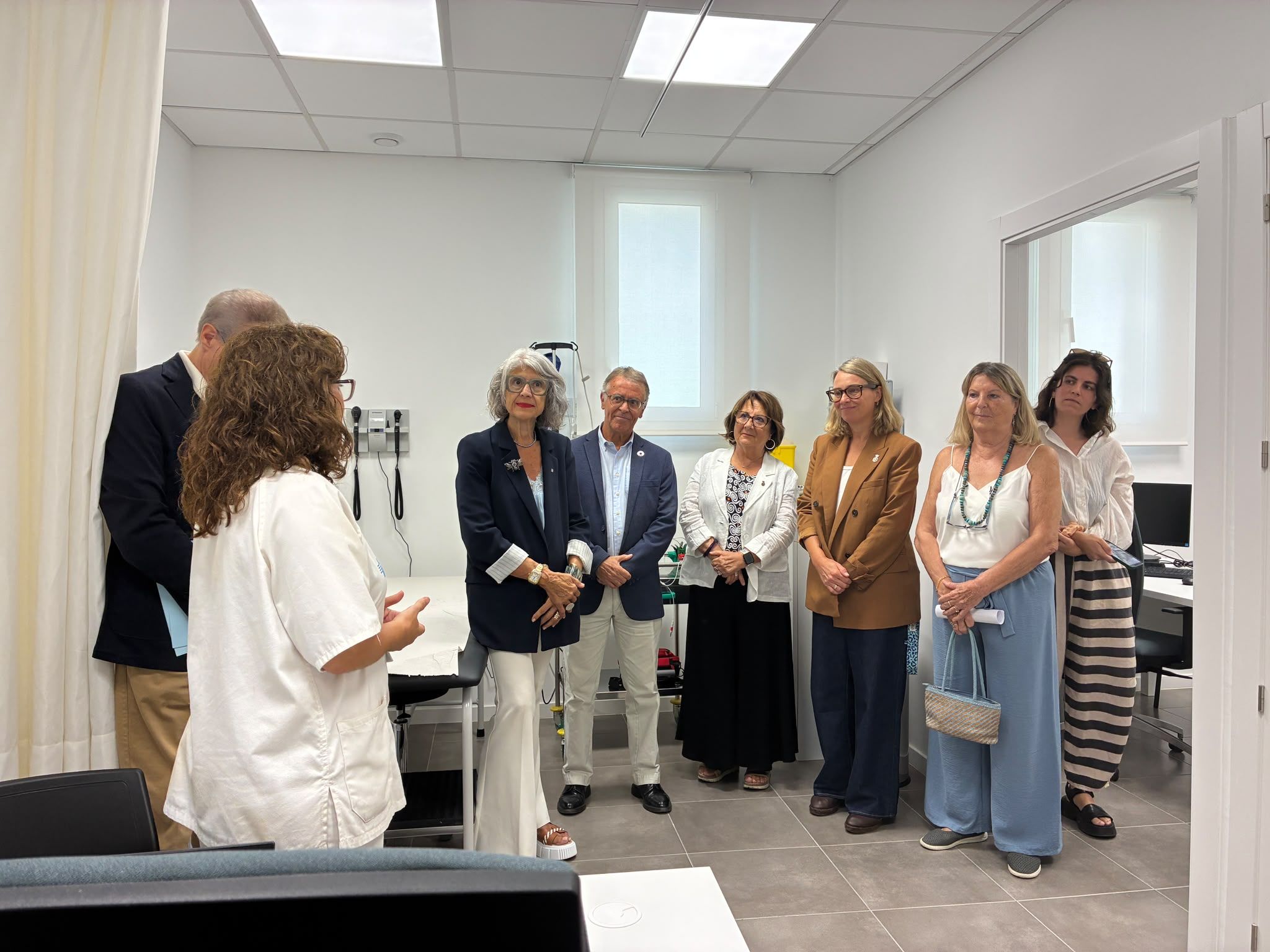 Visita a l'interior del Consultori Local de Bellaterra. Foto: Laia Jubany