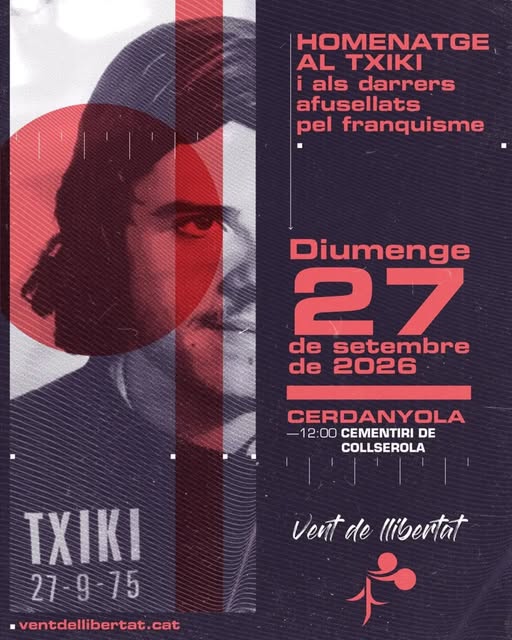 Cartell de l'homenatge a en Txiki