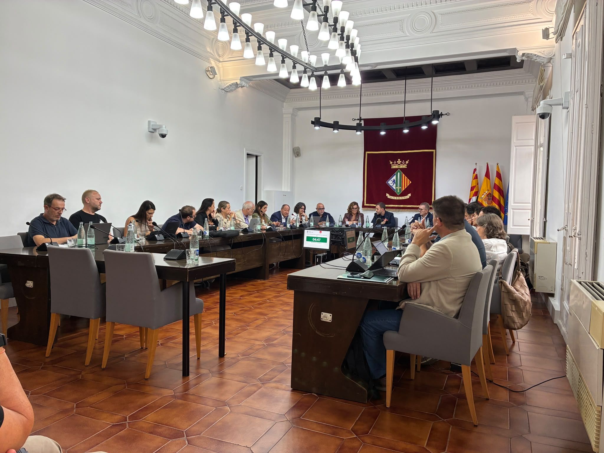 Un moment de l'audiència ciutadana del Ple de setembre. Foto: Laia Jubany