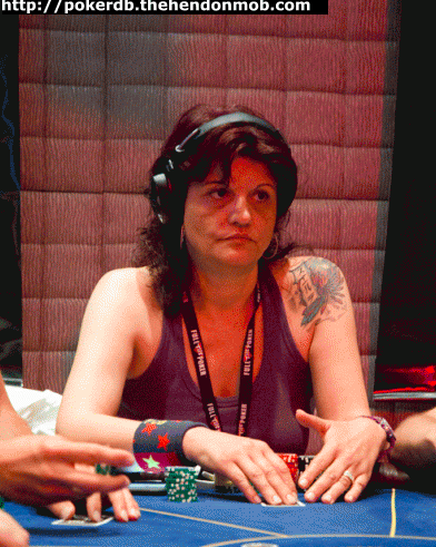 Marga González durant una competició internacional de pòquer. FOTO: The Hendon Mob