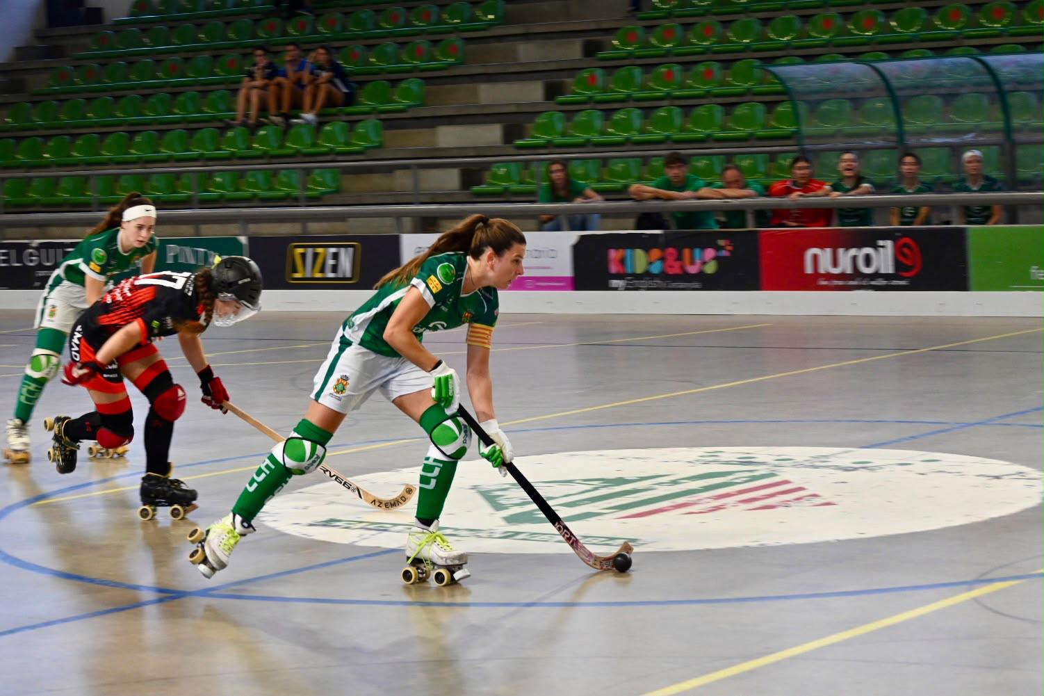 Una de les jugades del partit contra Sant Cugat. Foto: Cedida