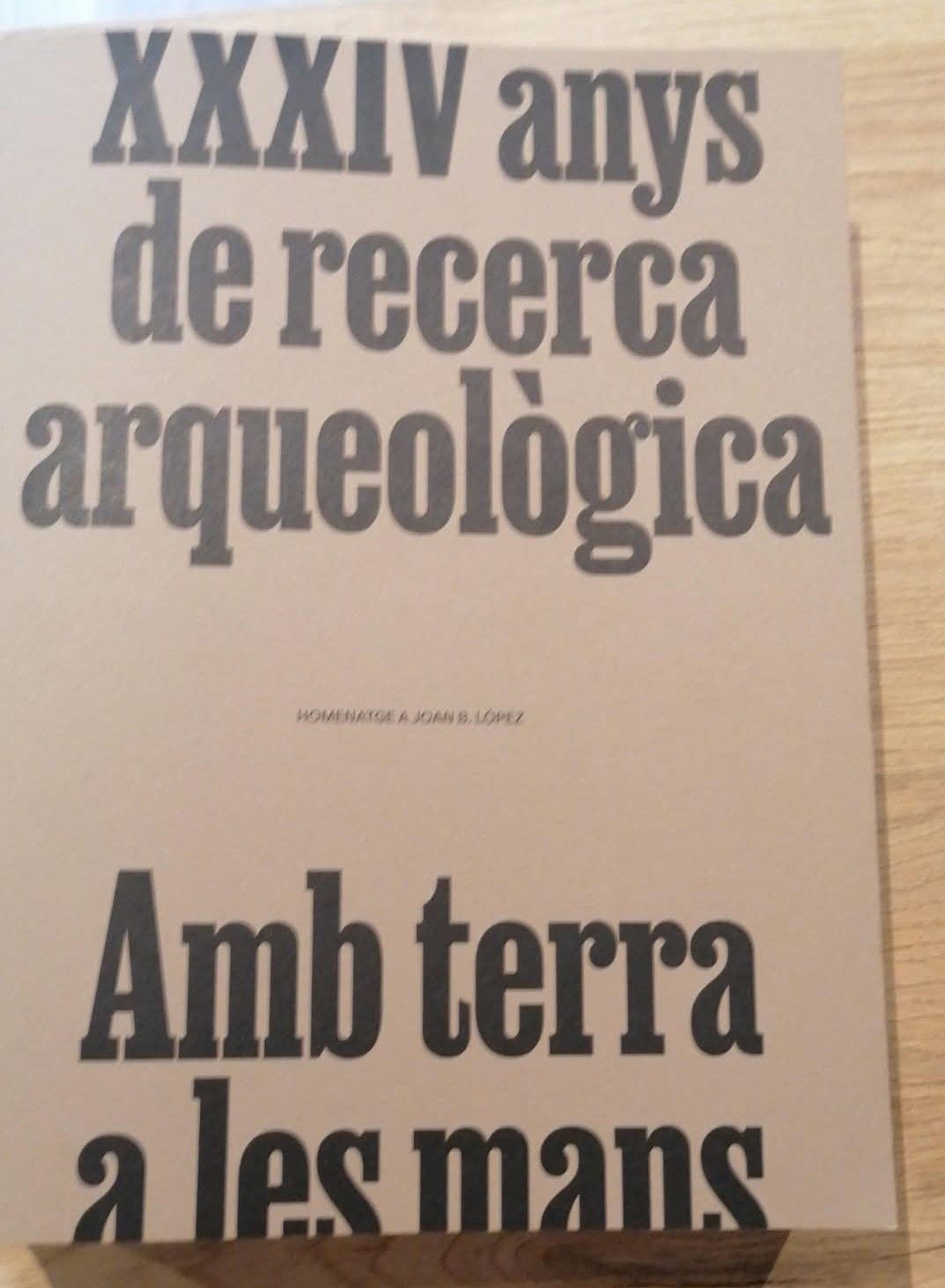 Portada de la publicació d’homenatge a l’arqueòleg Joan López Melcion. FOTO: CRAC