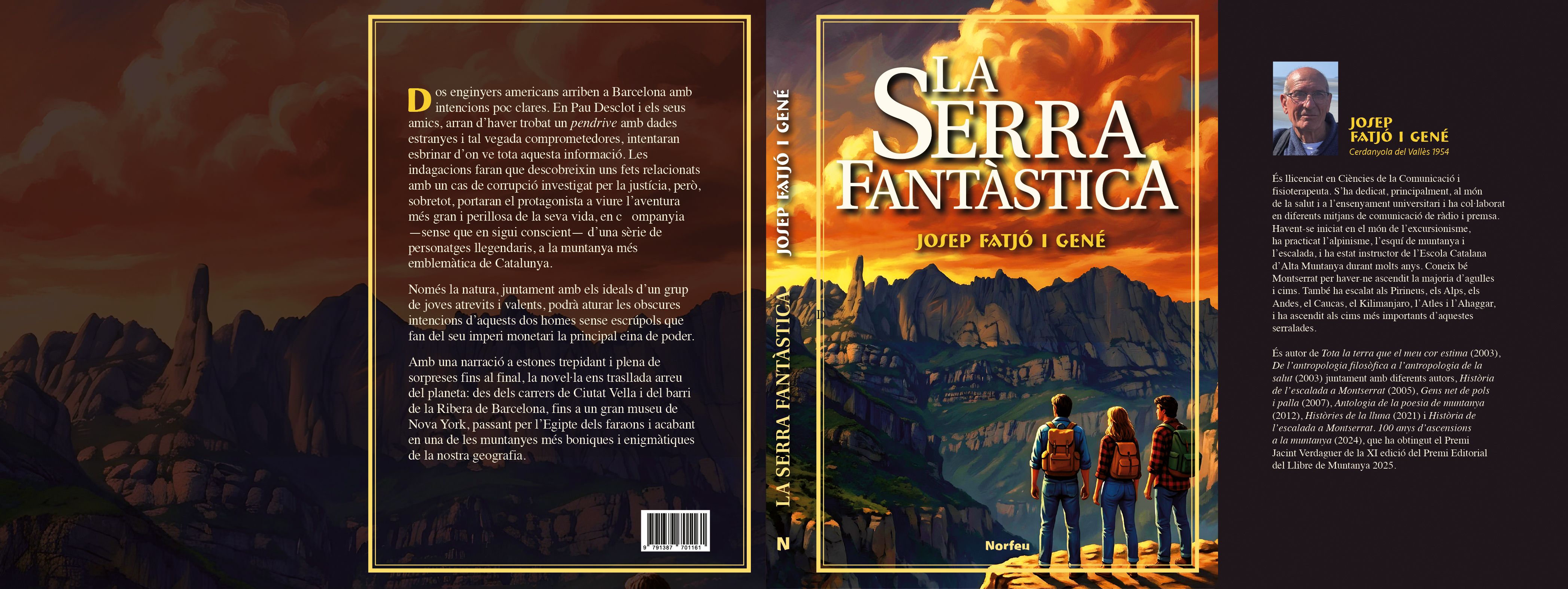 Coberta de La serra fantàstica, la nova novel·la de l'escriptor cerdanyolenc Josep Fatjó i Gené. FOTO: Cedida.