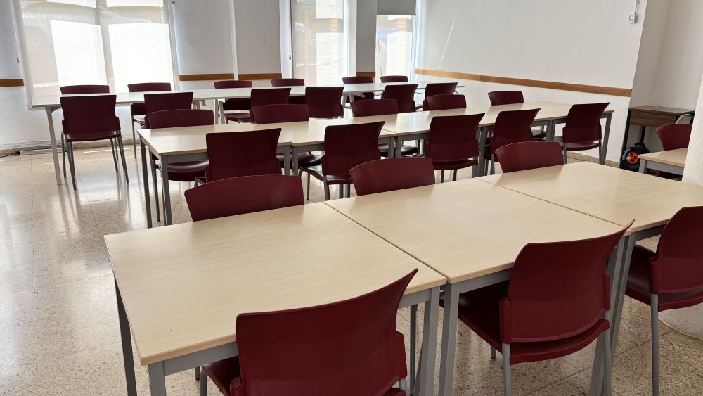 La sala d'estudi habilitada a l'Ateneu. Foto: Ajuntament