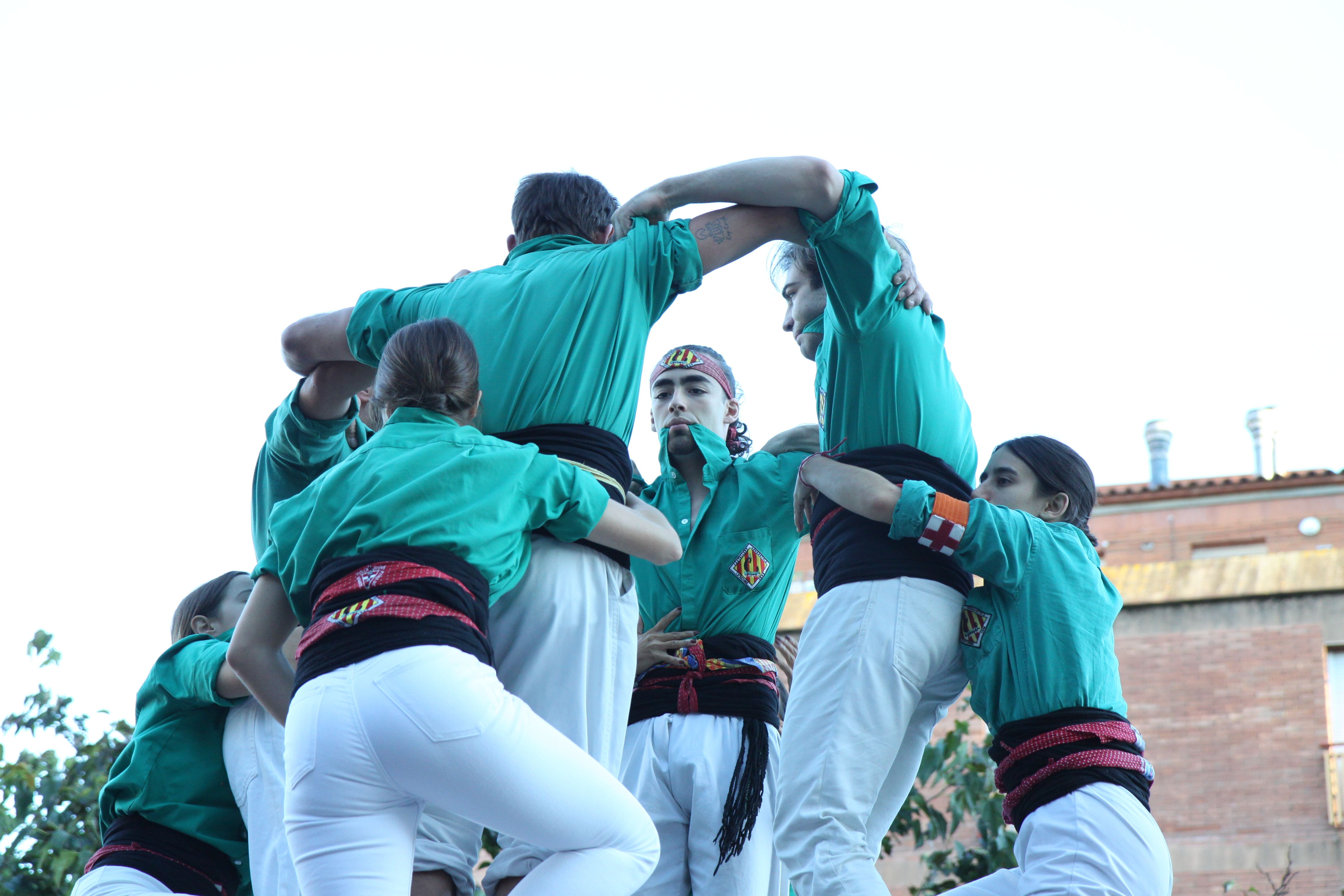 Concentració als pisos superiors.  Foto: Laia Jubany