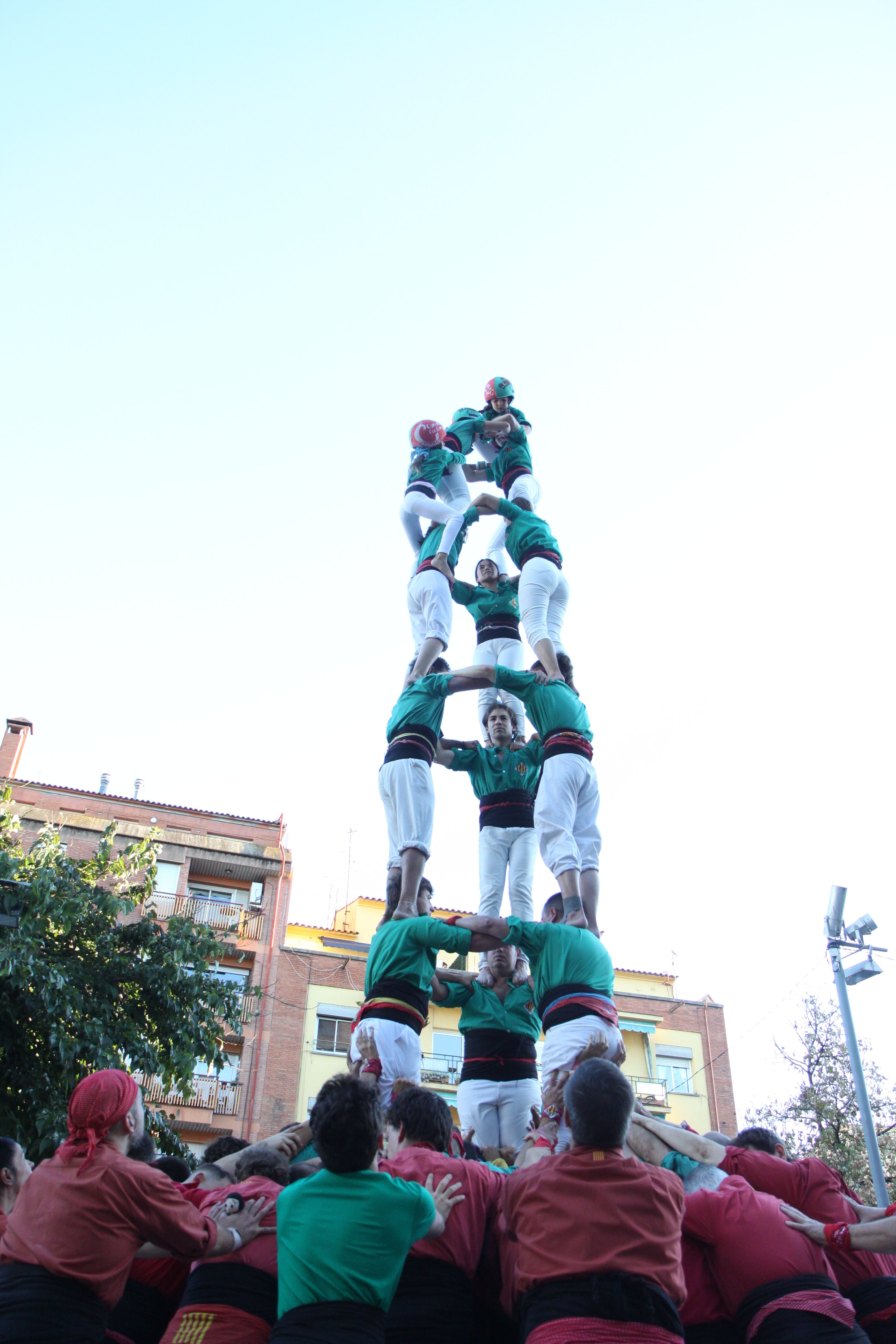 3 de 7 dels Castellers de Cerdanyola. Foto: Laia Jubany