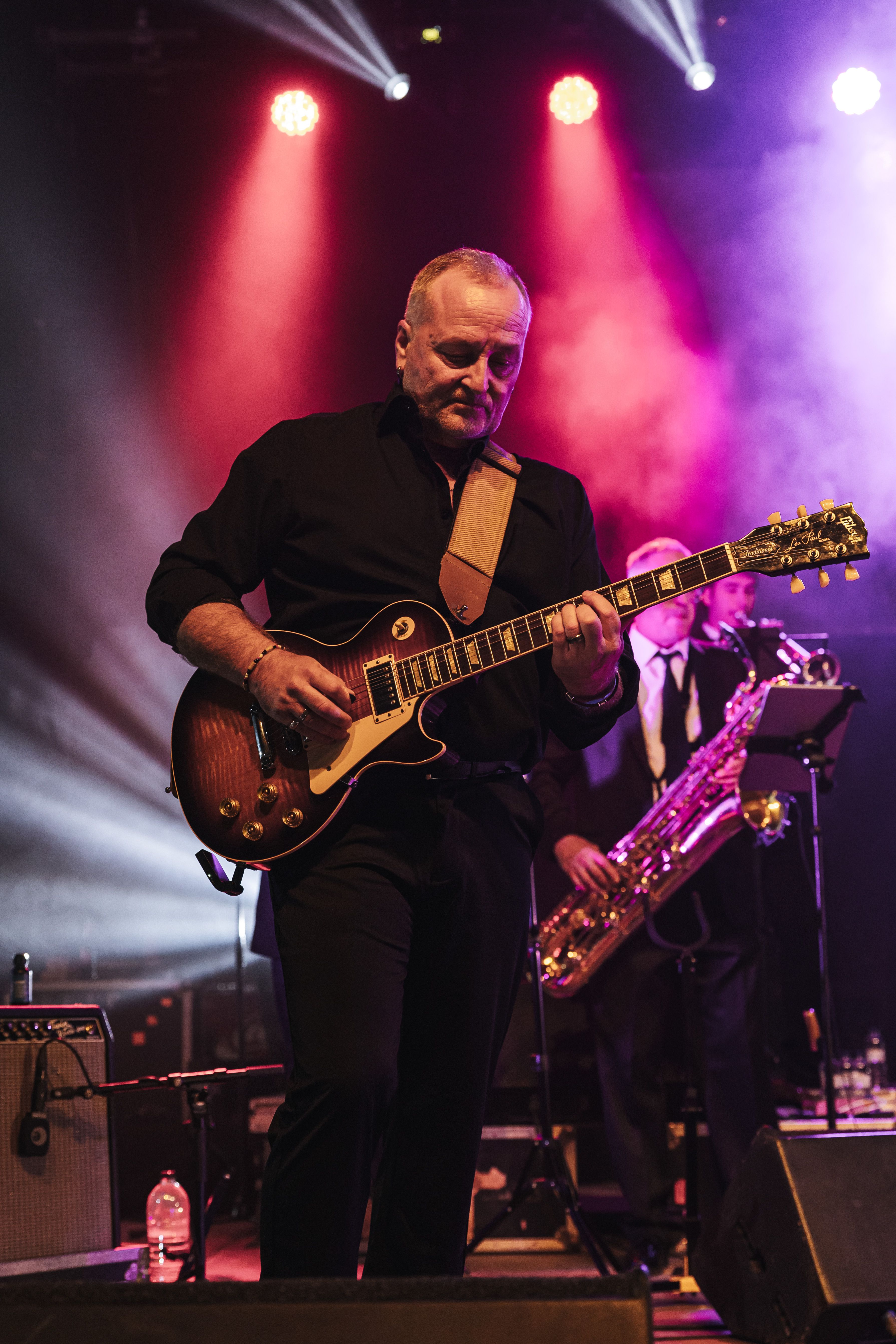 La guitarra elèctrica, protagonista del concert de blues. FOTO: Arnau Padilla