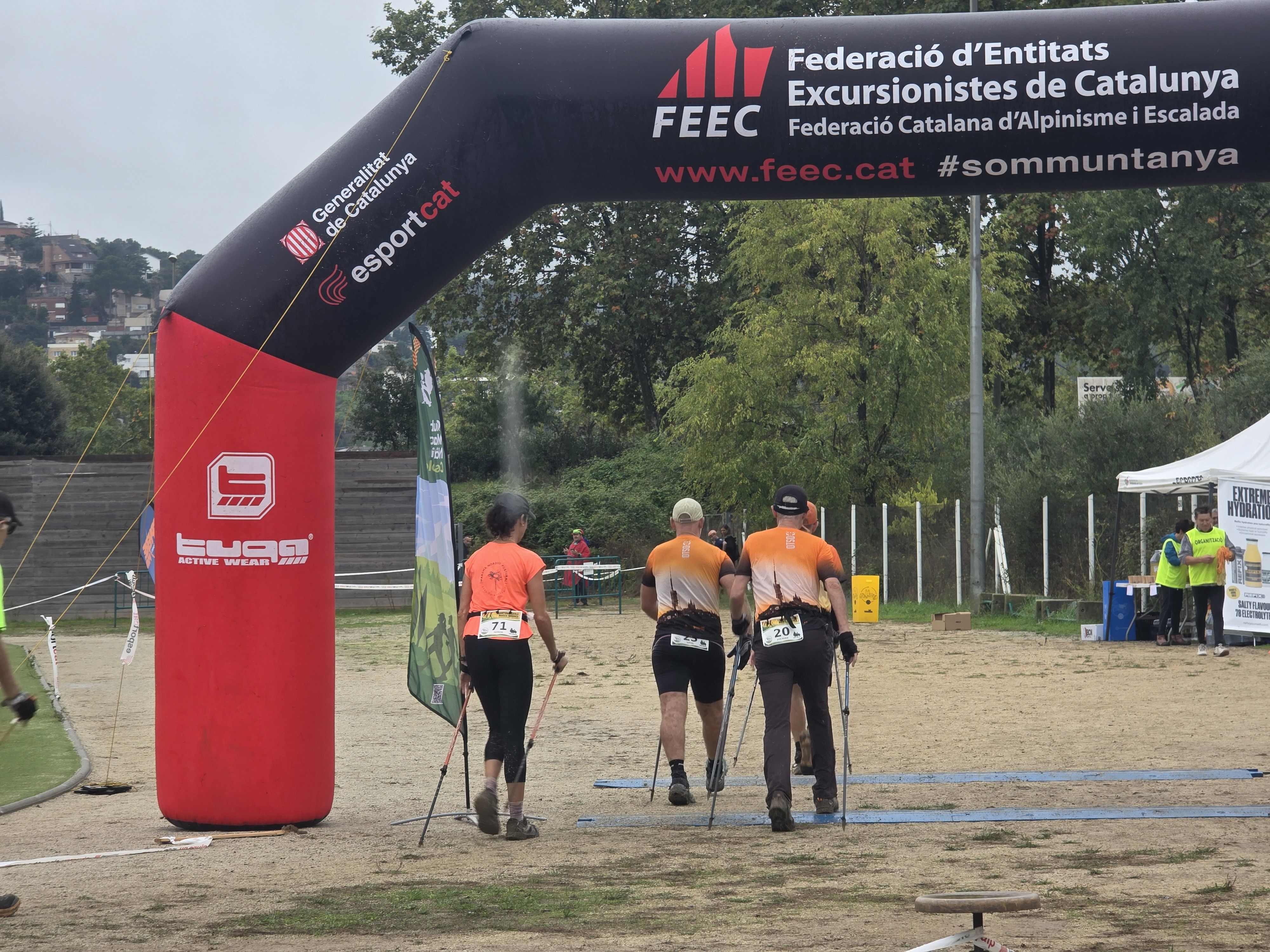 La pluja no ha aturat el Campionat de Catalunya de Marxa Nòrdica “Ciutat de Cerdanyola” . FOTO: Marc Mata