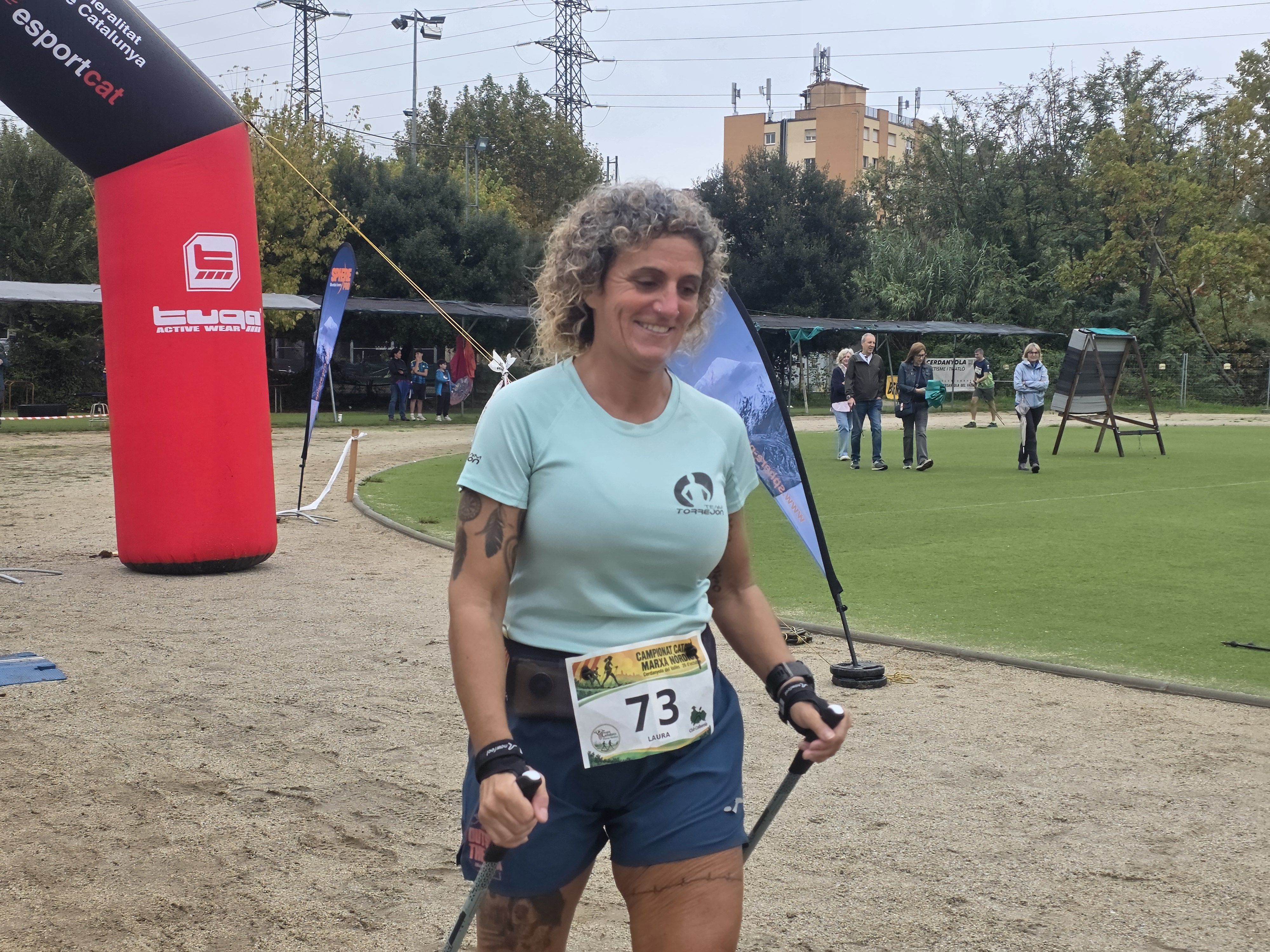 La pluja no ha aturat el Campionat de Catalunya de Marxa Nòrdica “Ciutat de Cerdanyola” . FOTO: Marc Mata