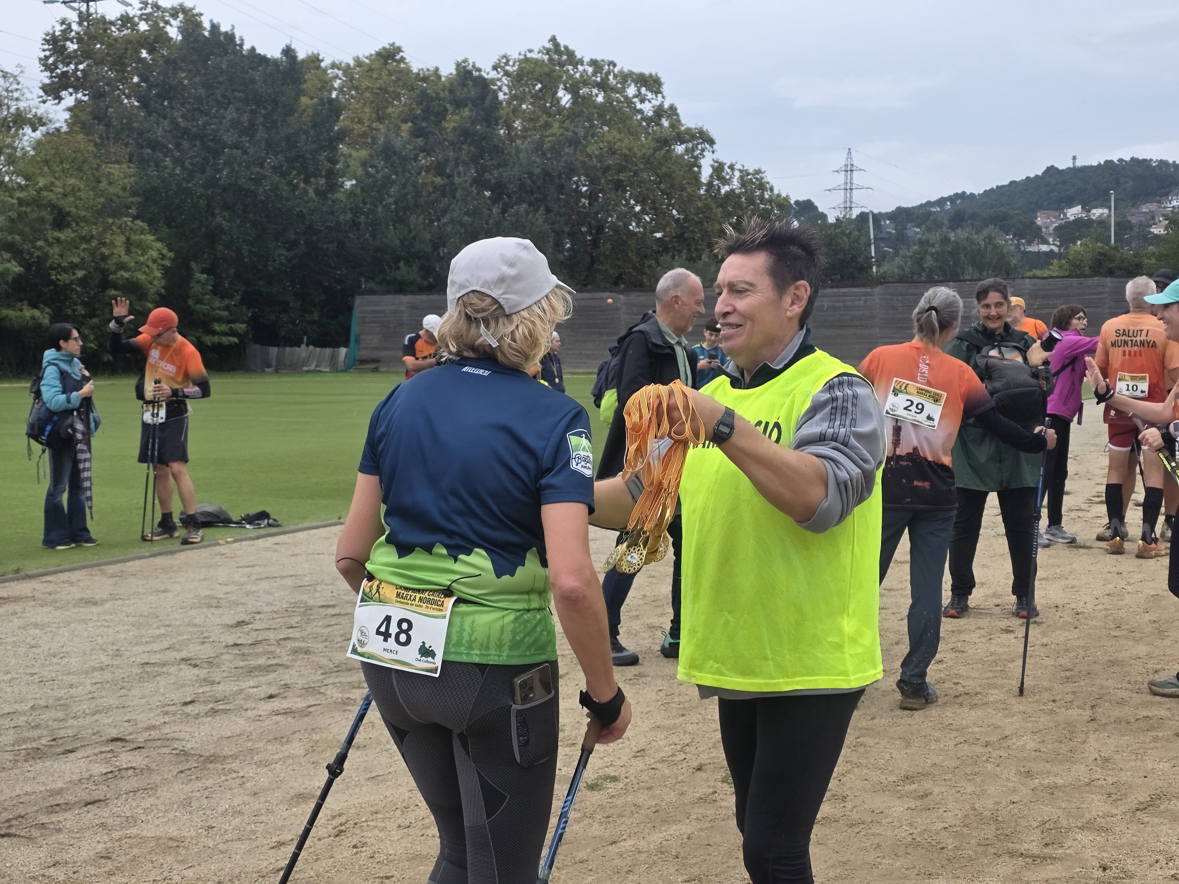 La pluja no ha aturat el Campionat de Catalunya de Marxa Nòrdica “Ciutat de Cerdanyola” . FOTO: Marc Mata