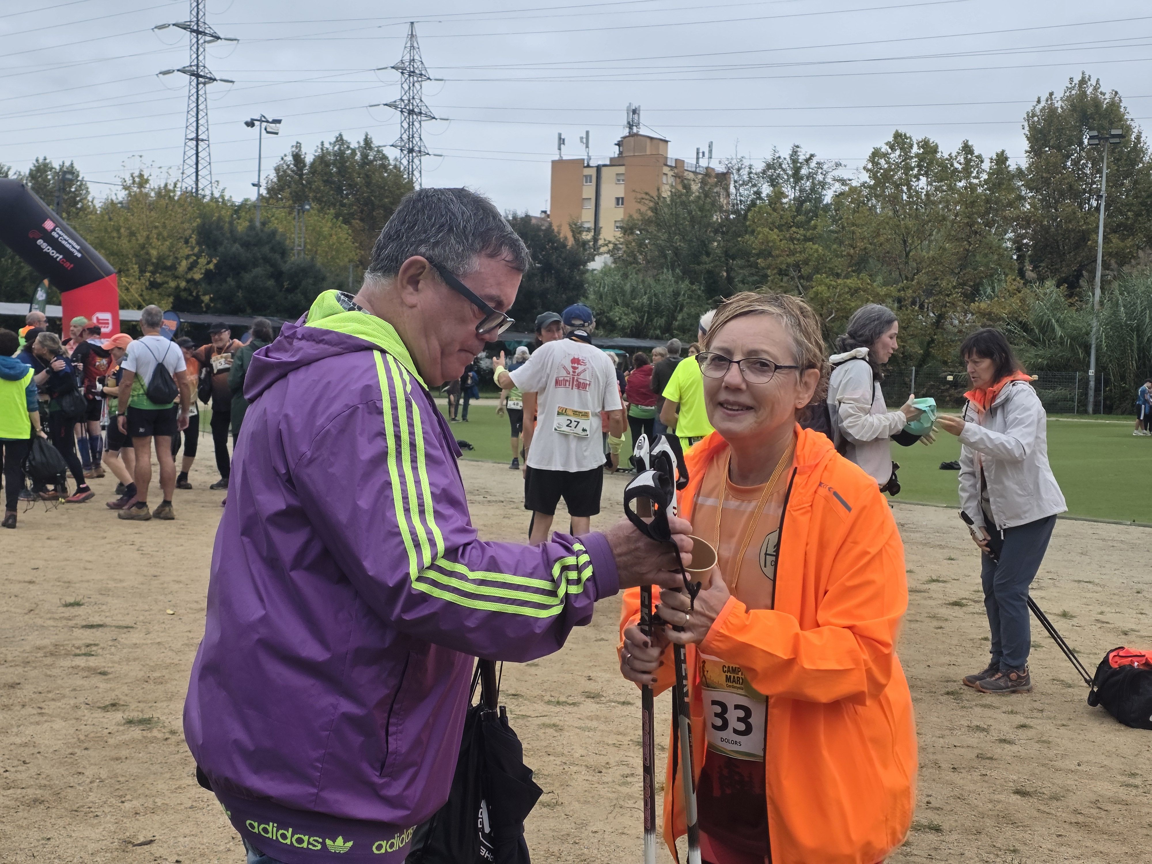 La pluja no ha aturat el Campionat de Catalunya de Marxa Nòrdica “Ciutat de Cerdanyola” . FOTO: Marc Mata