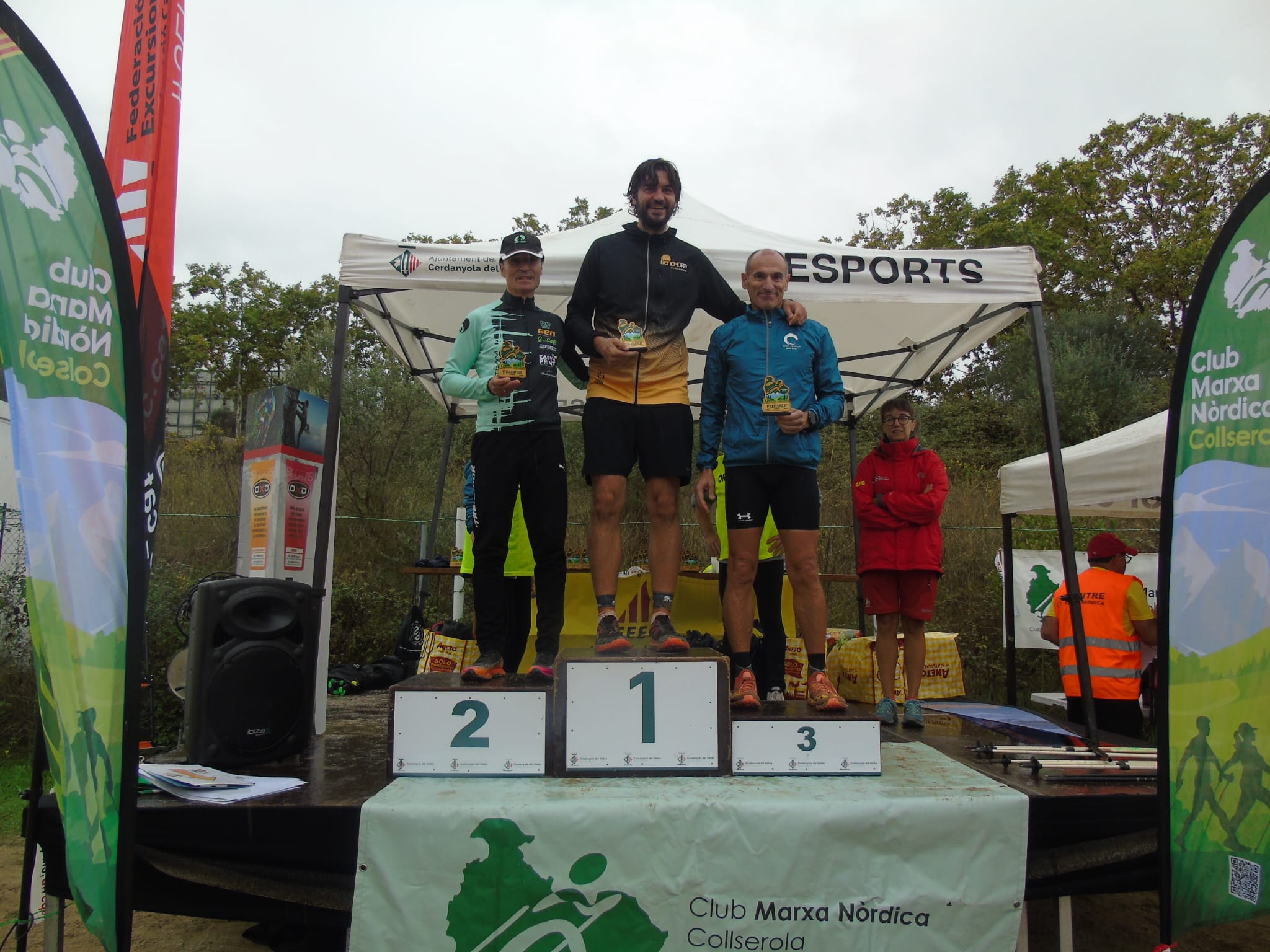 Podi en el Campionat de Catalunya de Marxa Nòrdica “Ciutat de Cerdanyola” . FOTO: Sergio Torres