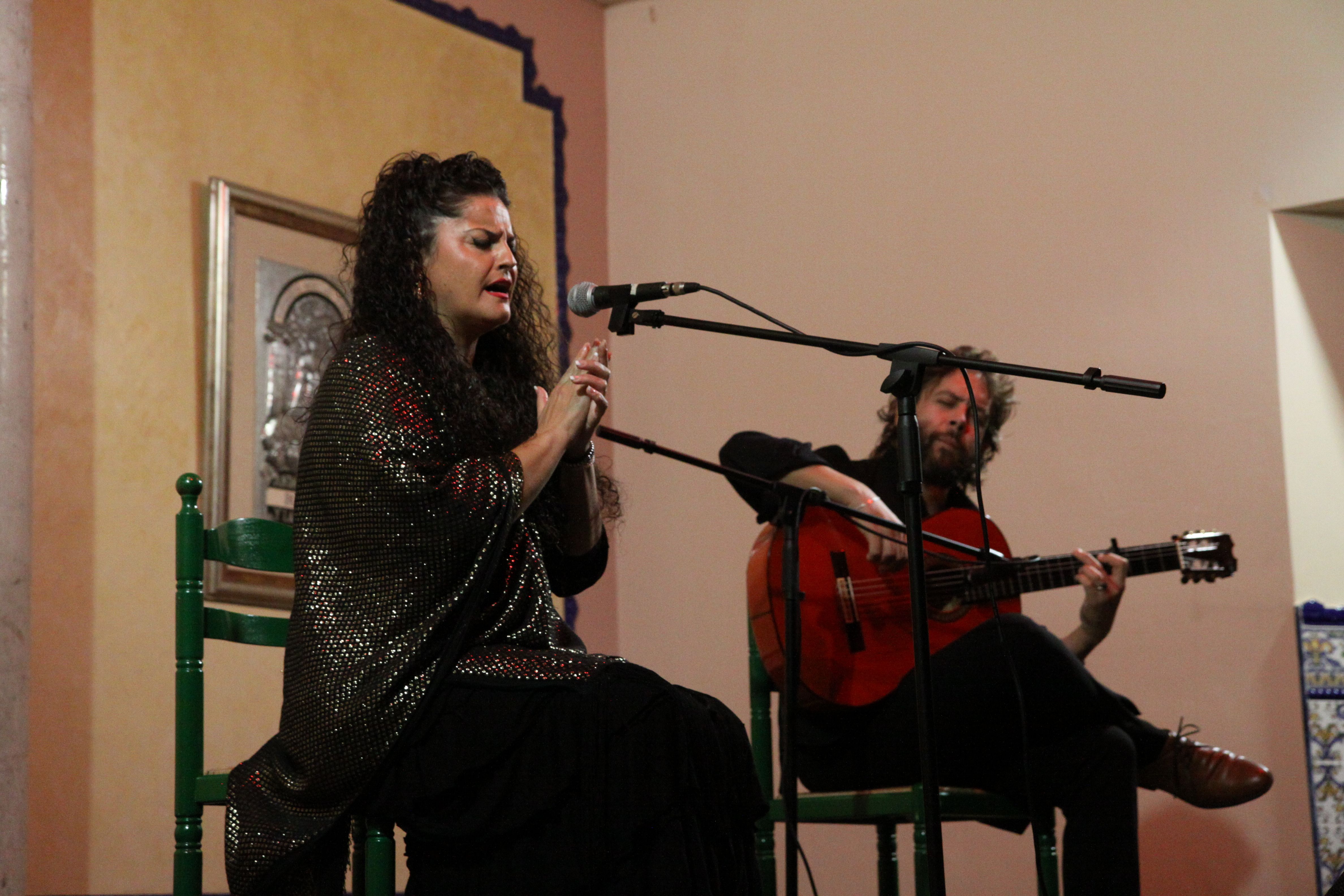 Rocio Segura López ha conquistat la Casa d'Andalusia amb la seva veu. Foto: Laia Jubany
