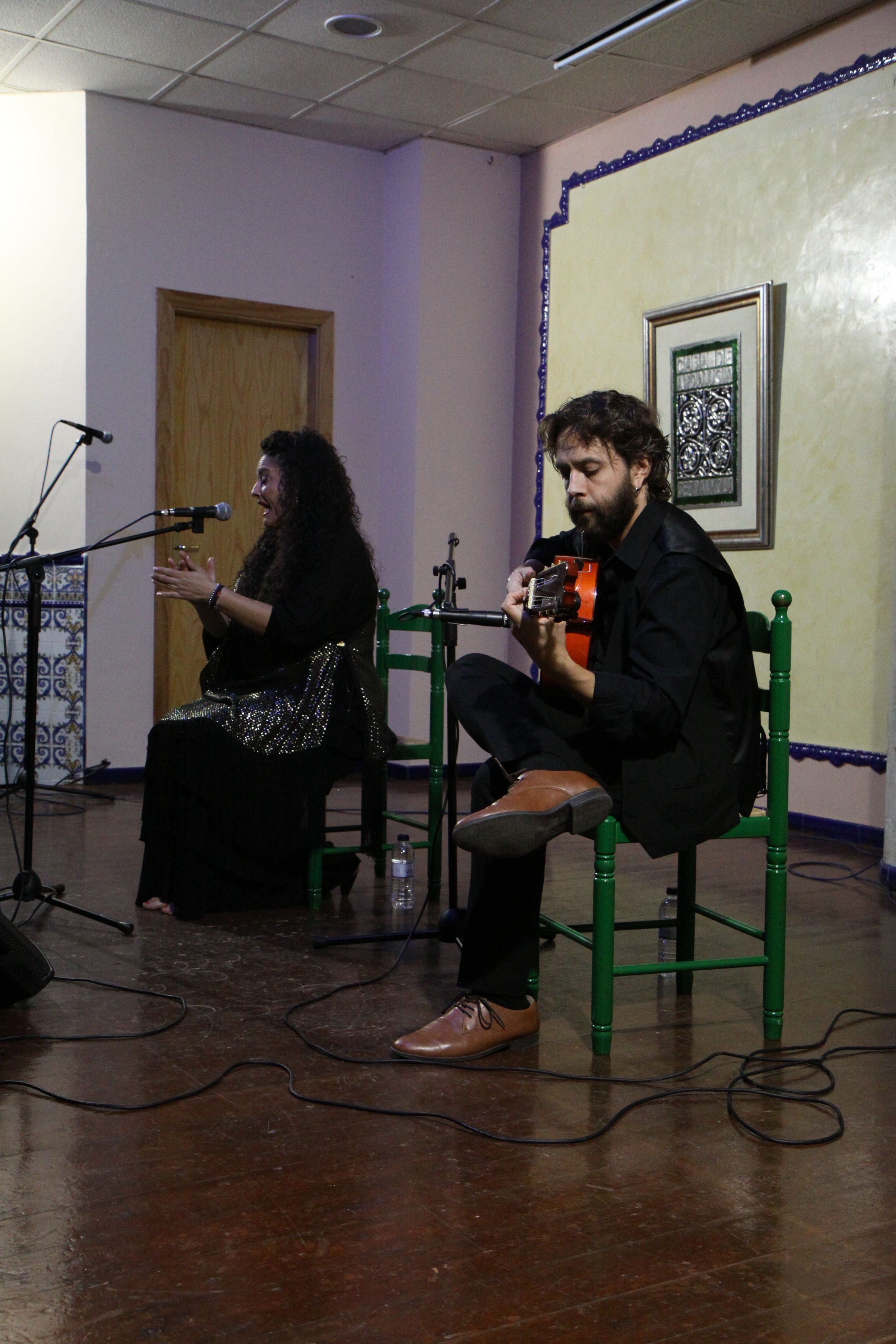 La guitarra de Luis Medina ha coprotagonitzat la vetllada. Foto: Laia Jubany