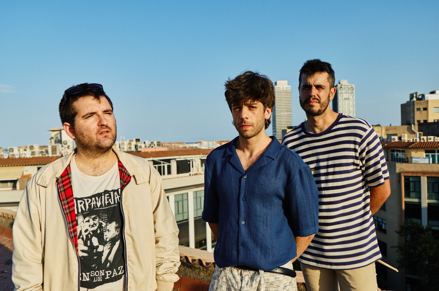Els tres integrants de Montflorit, que preparen el segon disc de la banda. FOTO: Cedida